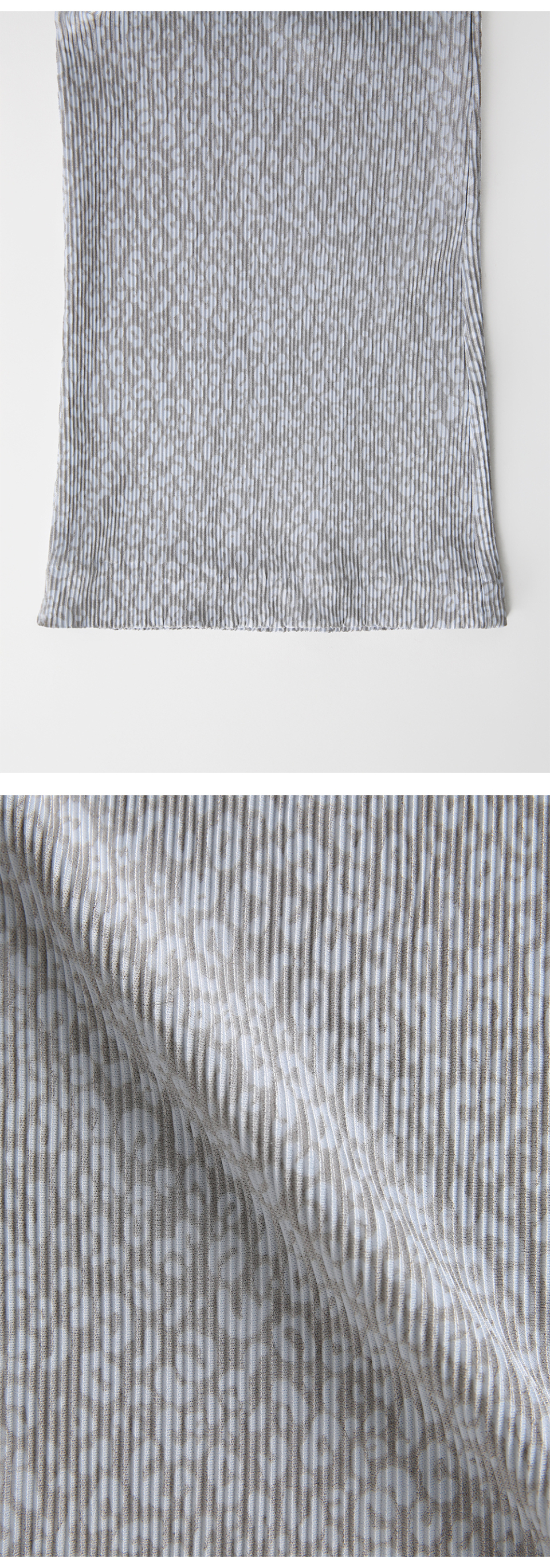 MUSINSA公式 | LEVAR Faint Leopard Layered Pants - Faint Sky-Blue