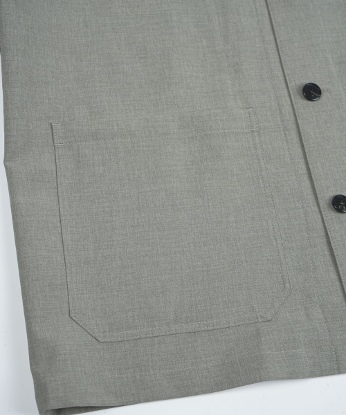 Comfort Open Collar рубашка - Light Khaki