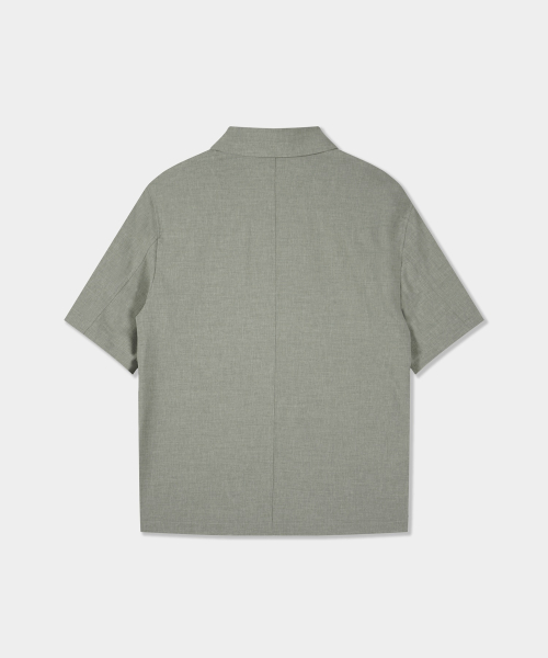 Comfort Open Collar рубашка - Light Khaki