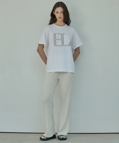 Rib Flare Banding Pants_2Color