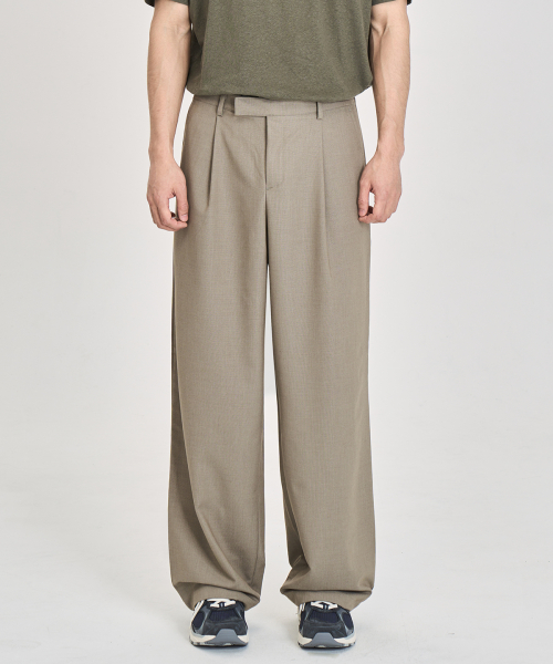 Свободные брюки-слаксы Airflow (LIGHT KHAKI)
