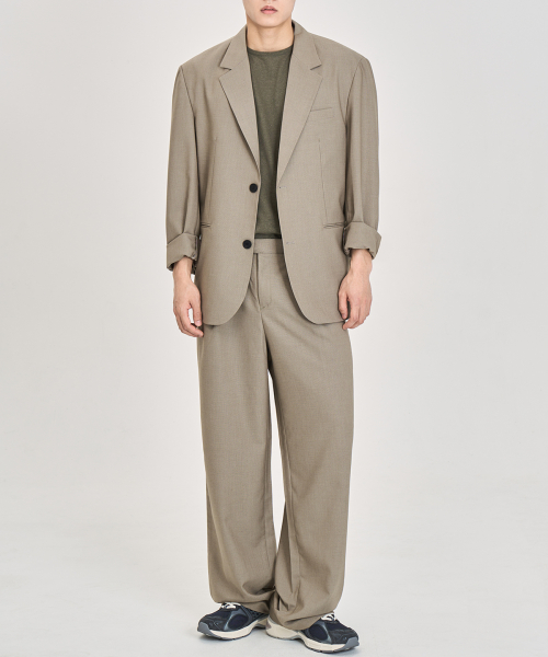 Свободные брюки-слаксы Airflow (LIGHT KHAKI)