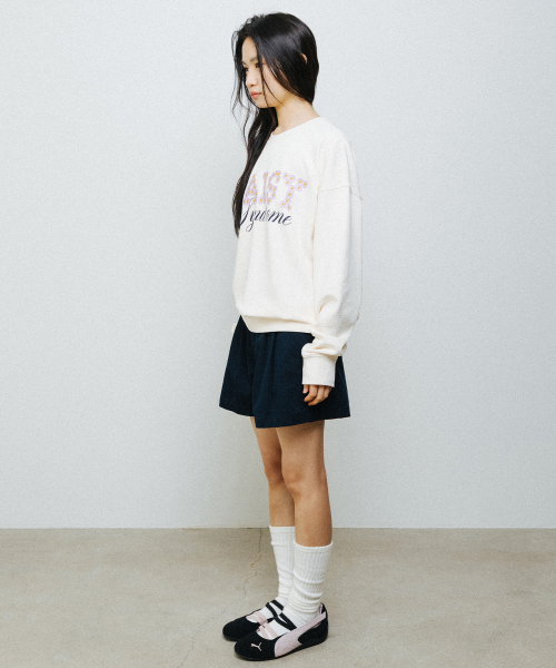 BALLON DENIM SHORTS navy