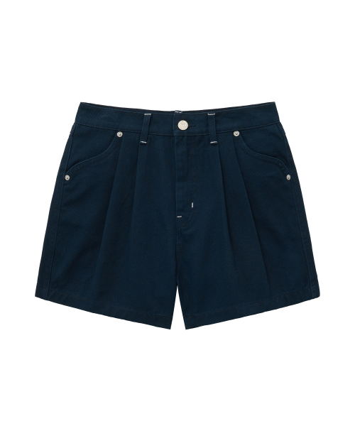BALLON DENIM SHORTS navy