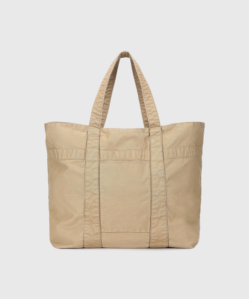 WASHED JUMBO TOTE BAG (BEIGE)