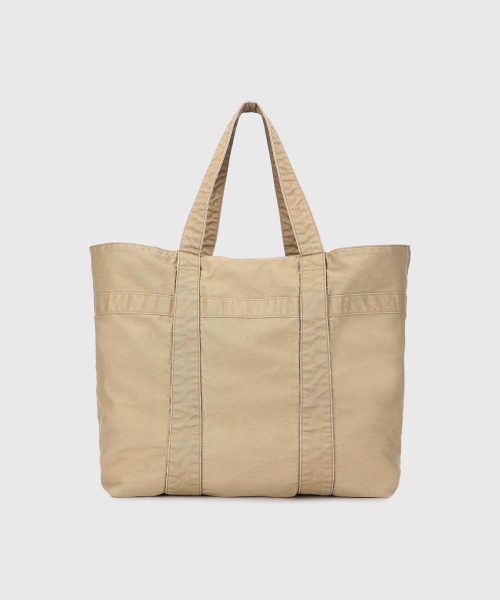 WASHED JUMBO TOTE BAG (BEIGE)