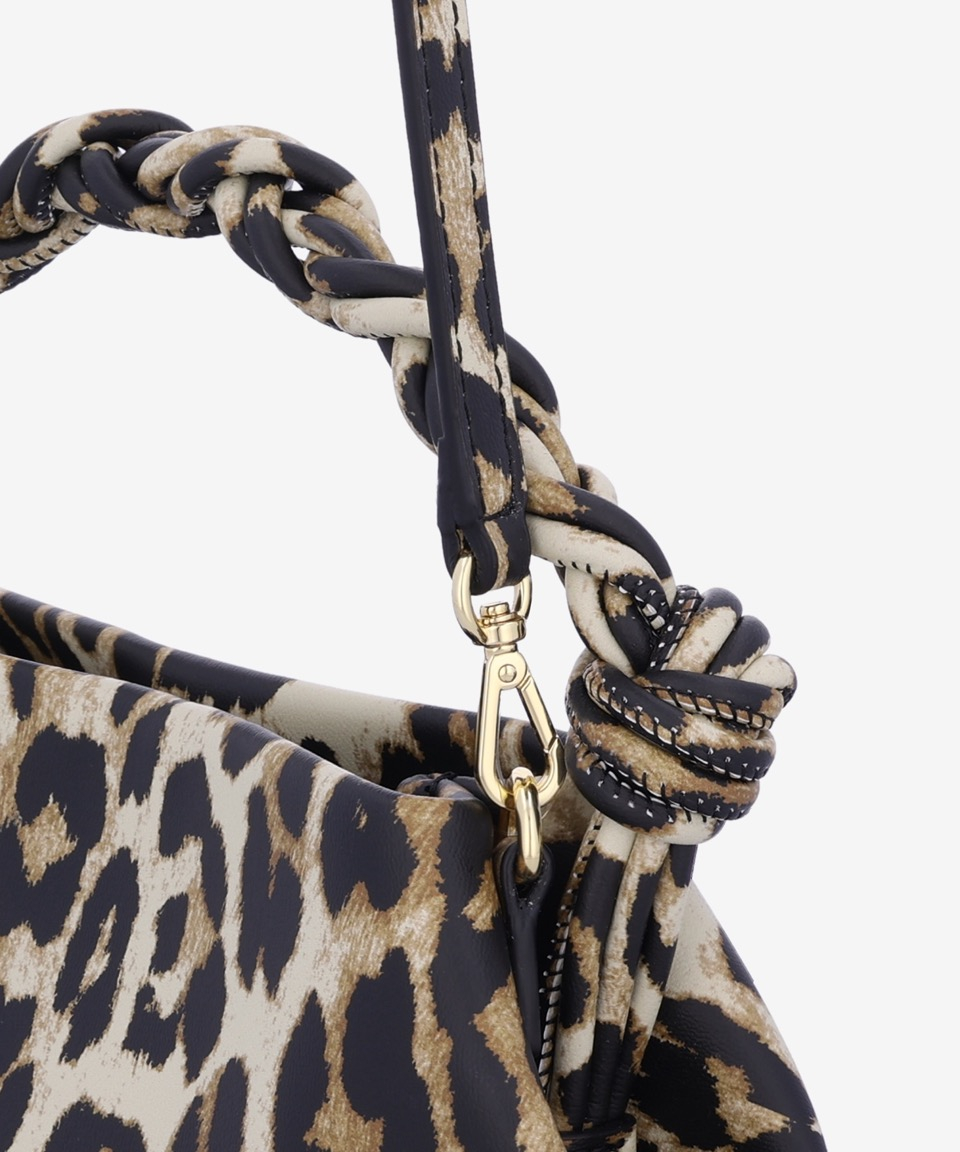 ★Ganni★ Mini Gani Bou Tote Bag Leopard A5817943 Leopard Mini GANNI Bou Bag | GANNI US