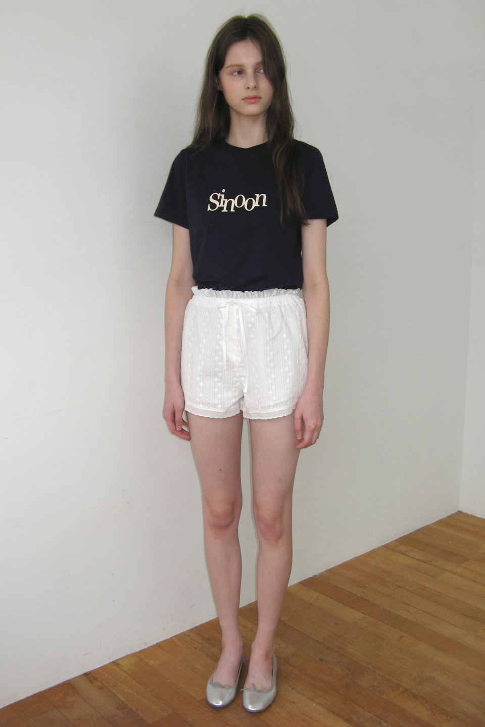 MUSINSA公式 | SINOON Sinoon Signature Logo T-Shirts (Navy)