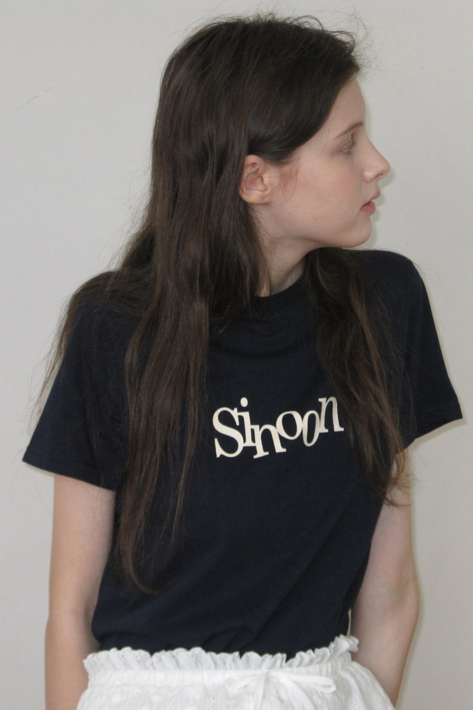 韓国人気 [SINOON] SIGNATURE LOGO T-SHIRTS Sinoon Signature Logo T-Shirts (Black) - 감도 깊은 취향