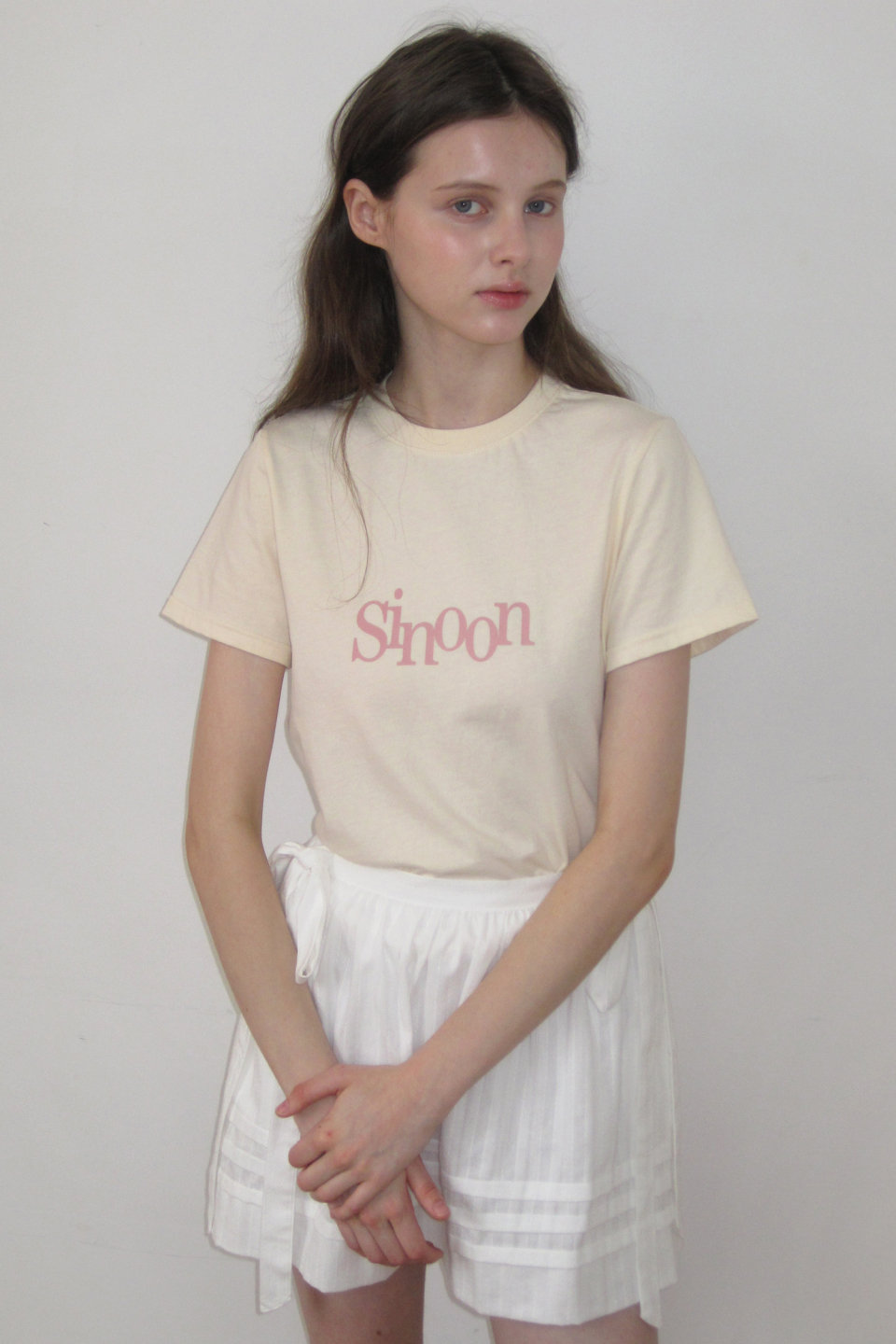 韓国人気 [SINOON] SIGNATURE LOGO T-SHIRTS org.jpg