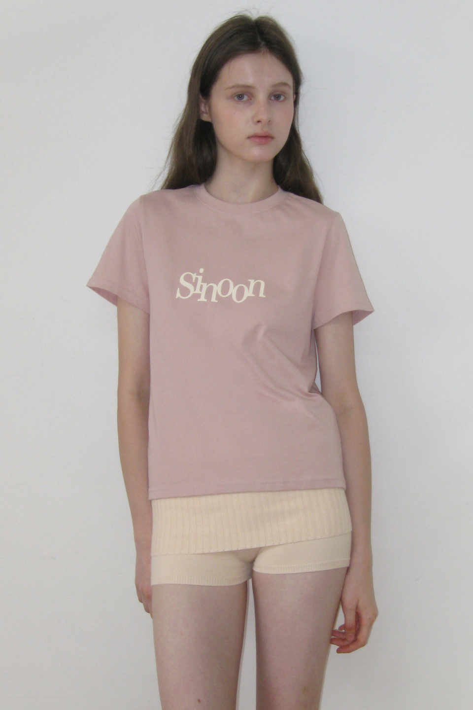 MUSINSA公式 | SINOON Sinoon Signature Logo T-Shirts (Pink)