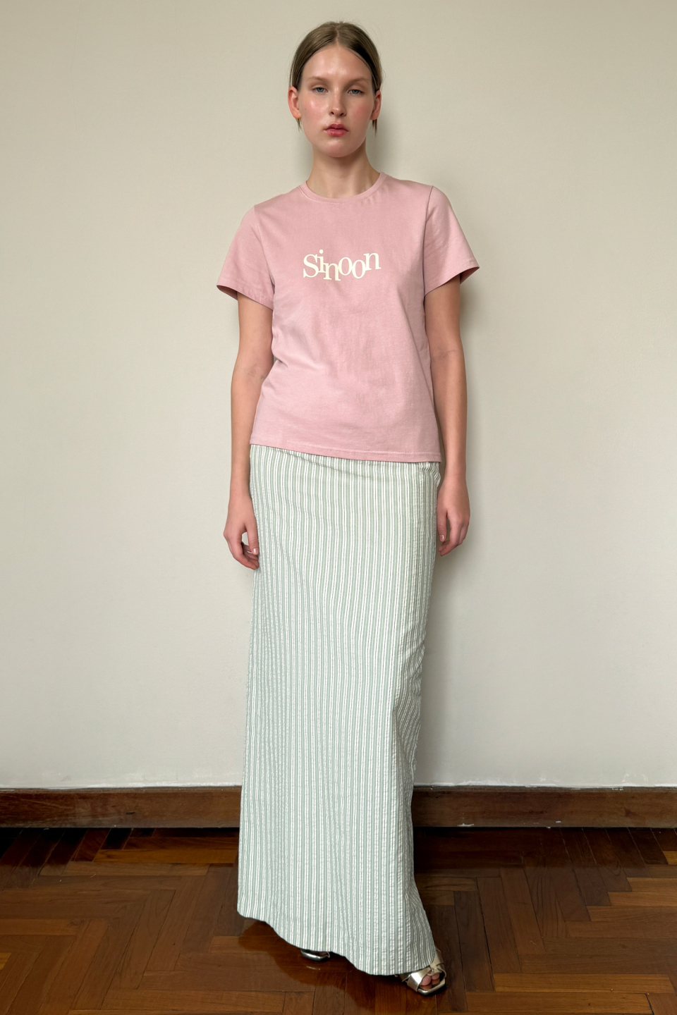 MUSINSA公式 | SINOON Sinoon Signature Logo T-Shirts (Pink)