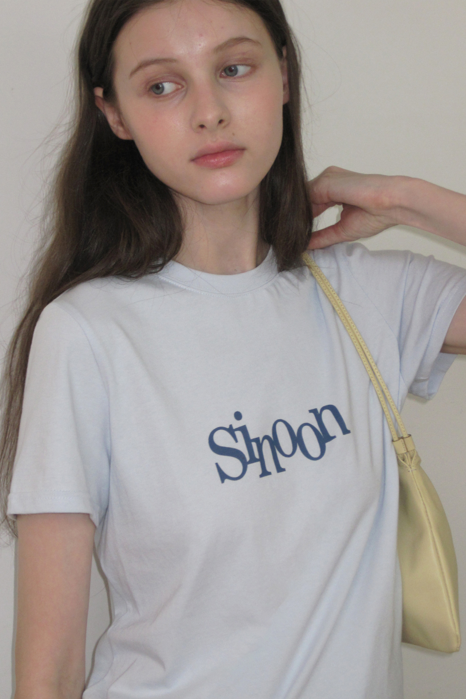 MUSINSA公式 | SINOON Sinoon Signature Logo T-Shirts (Sky Blue)