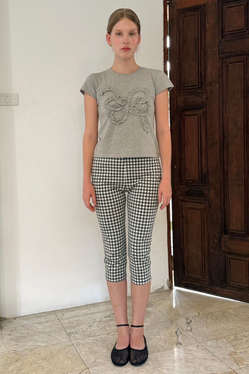 [Sinoon] BUTTERFLY Tシャツ★新作・24SS★韓国ファッション★ 韓国sinoon シヌーン】Butterfly Frill T-Shirts (sinoon/T