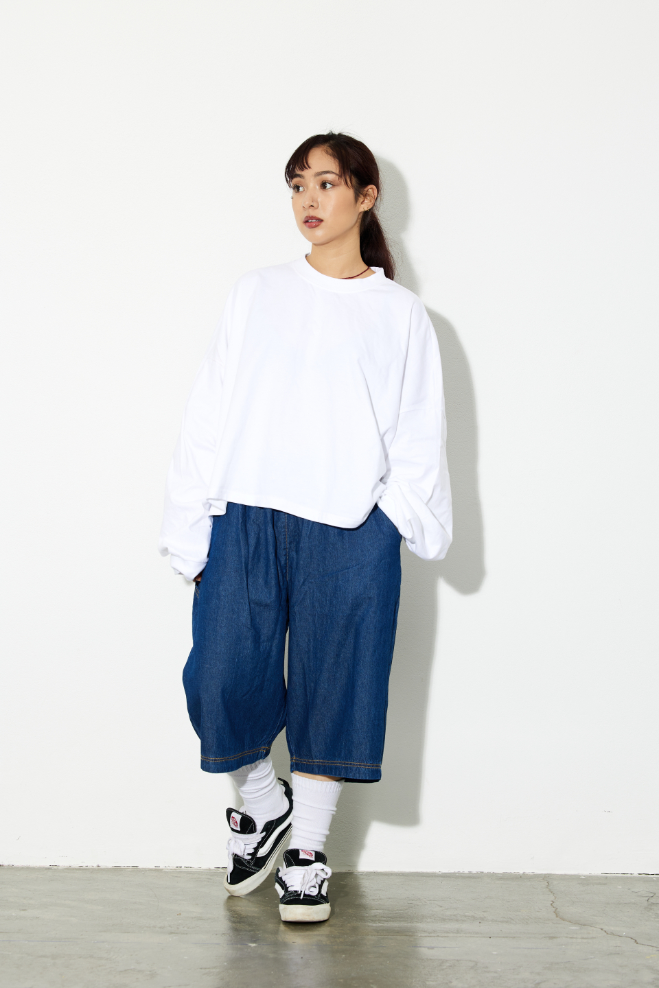 ハーフ・ショートパンツ IONSEOUL Grunning Vintage Damage Bermuda Pants JE1161 MUSINSA | PHILIPPAKER JC Carpenter Bermuda Banding Denim