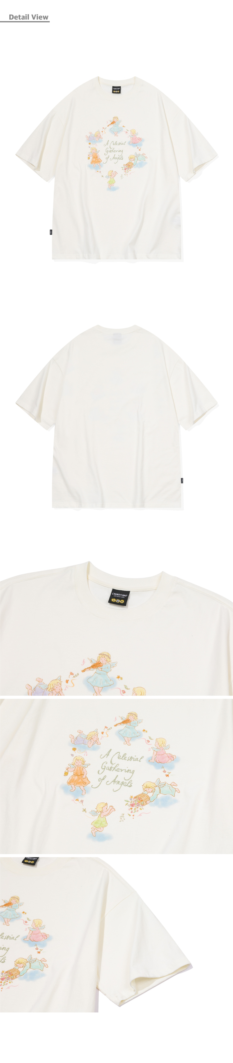 【CPGN STUDIO】25SS★ DTP Angels Short Sleeve Tee MUSINSA | CPGN STUDIO DTP Angels Short Sleeve T-shirt Cream