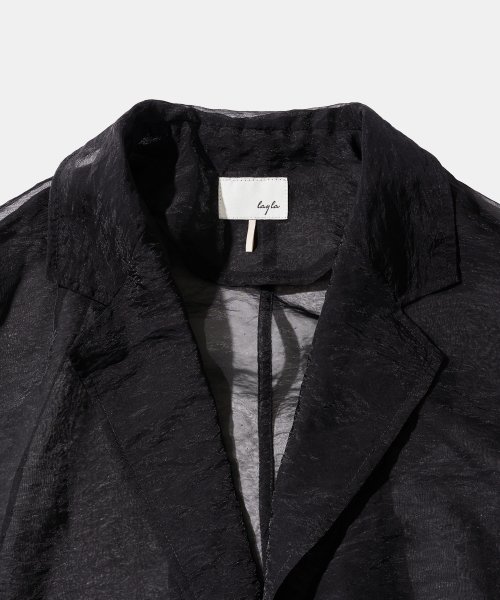 Nightshade Sheer Mesh Blazer Jacket J34 Black