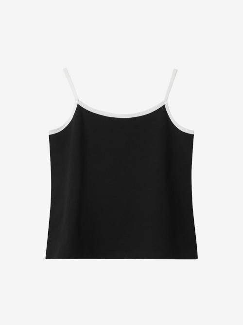 SLEEVELESS LOGO TOP_BLACK