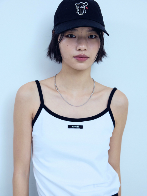 SLEEVELESS LOGO TOP_WHITE
