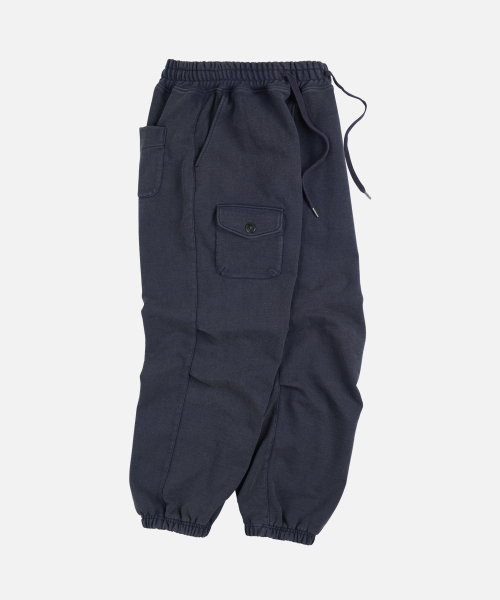 ARMY TWO TUCK SWEAT PANTS _ NAVY