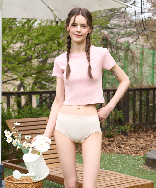 [2PACK] Женские бесшовные трусики из вискозы Skin