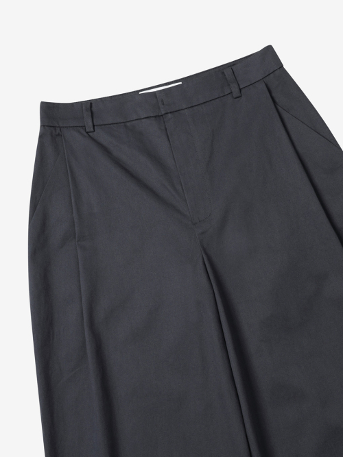 STRAIGHT COTTON PANTS_NAVY