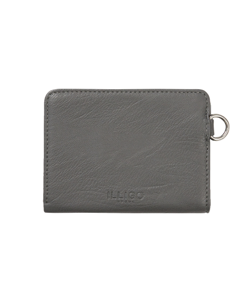 STUDDED CROSS WALLET CHARCOAL