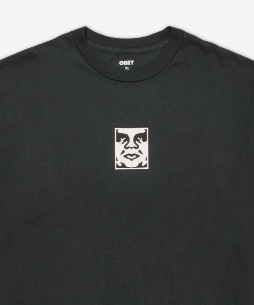 Футболка OBEY Icon Face - Pigment True Vintage Black / 167924152PTB