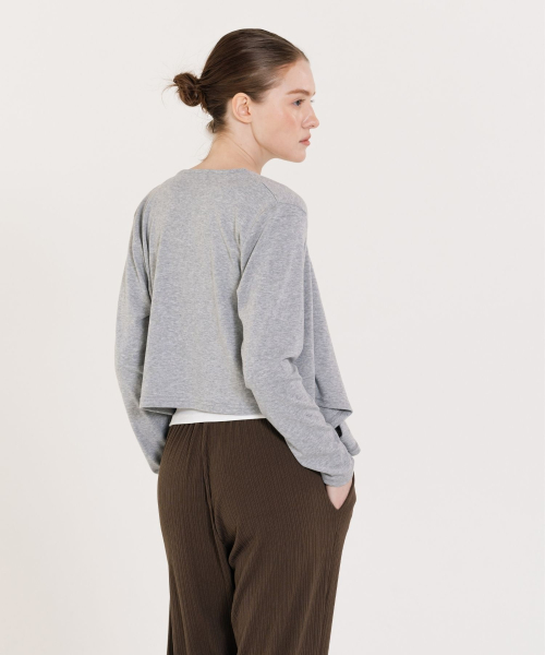 Summer Wrap Cardigan серый
