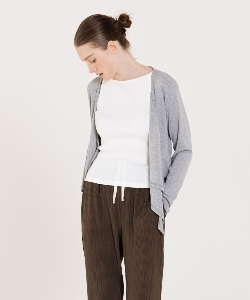 Summer Wrap Cardigan серый