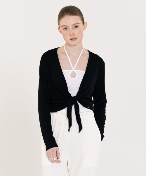 Summer Wrap Cardigan чёрные