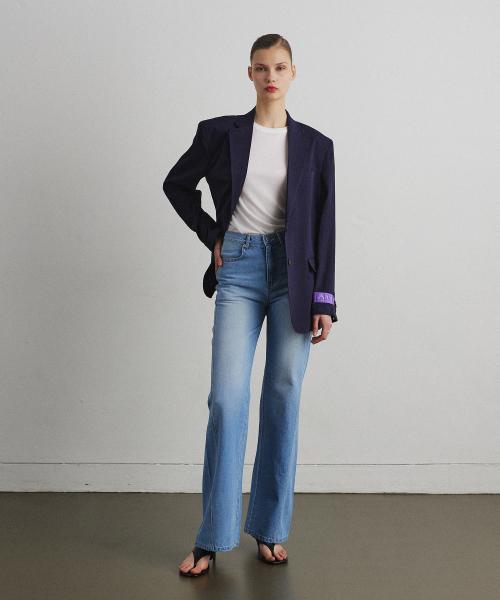ESSENTIAL BOOTCUT DENIM PANTS_Light blue