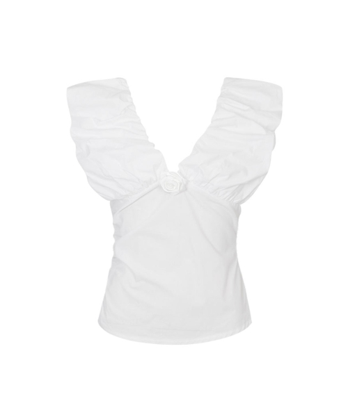 Volume Puff Blouse (белый)