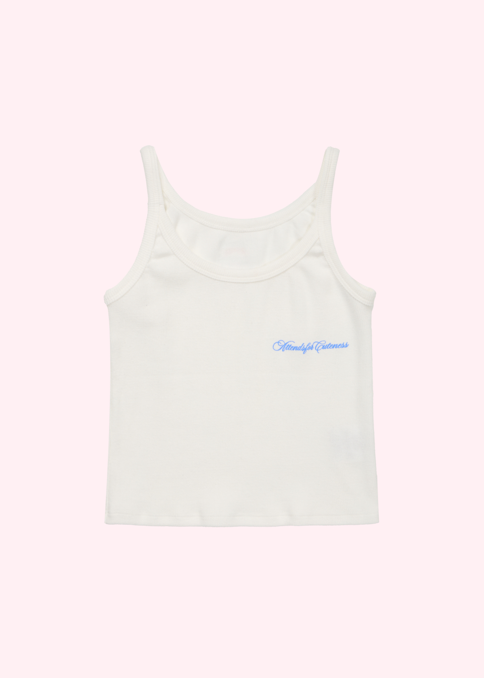MUSINSA公式 | ATTENDS Attends for cuteness tank top (White)