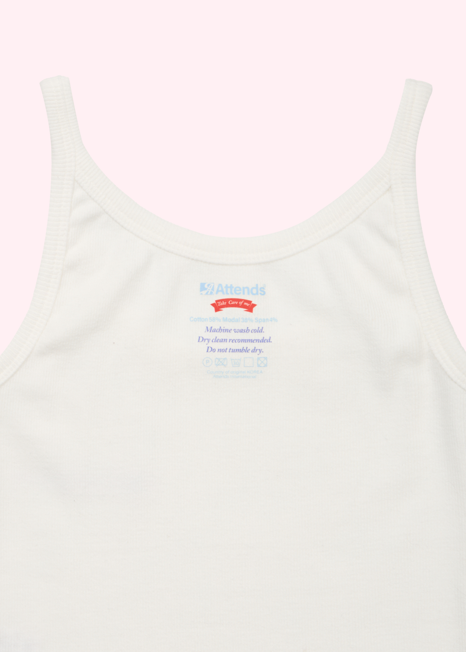 ◆Attends◆ Attends for cuteness tank top White 0091 MUSINSA公式 | ATTENDS Attends for cuteness tank top (White)