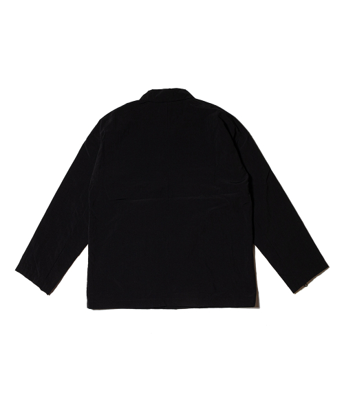 HIDDEN SHIRT JACKET-BLACK