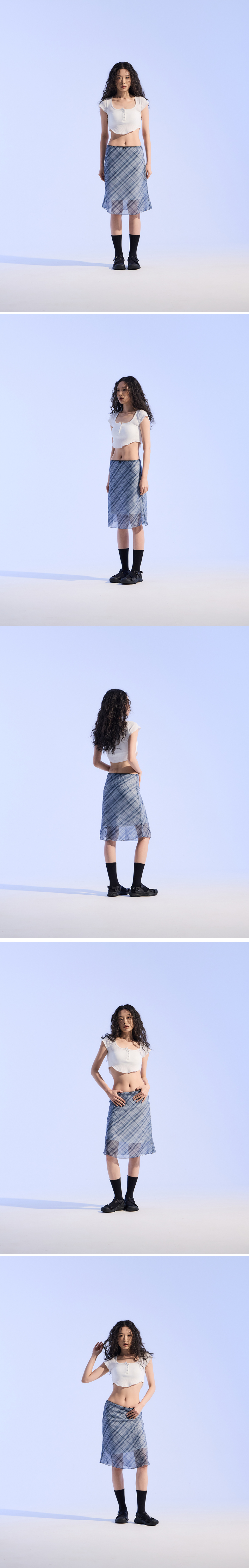 MUSINSA | MOAA Mesh Mood Skirt (Sheer BLACK)