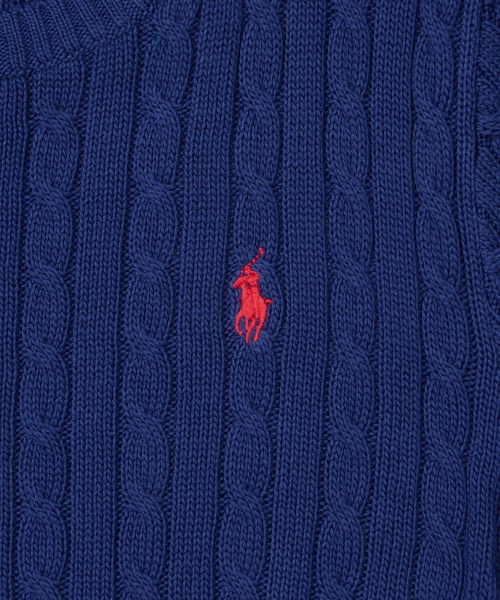 SWEATER-PULLOVER 60/2 COTTON-BLUE