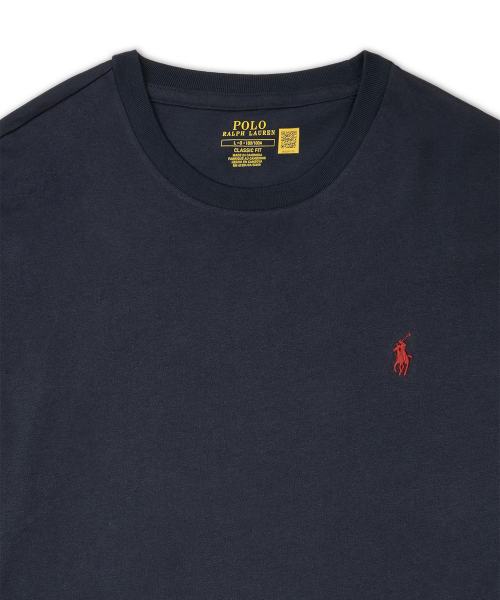 Лонгслив джерси classic fit (Navy)