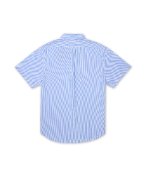 CUBDPPPKSSPR-SHORT SLEEVE-SPORT SHIRT 40/1 SEERSUCKER-BLUE