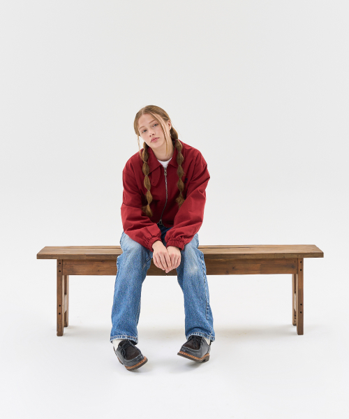 AECA WASHED CLOVER BAYPORT JACKET-BURGUNDY
