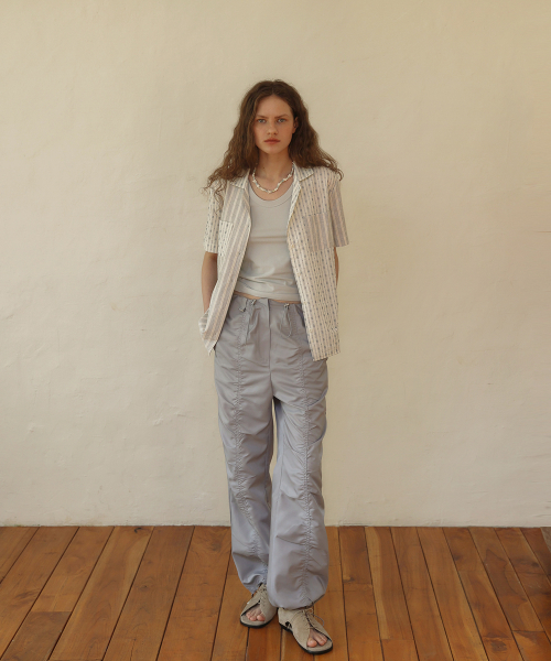 NYLON STRING JOGGER PANTS [ LAVENDER ]