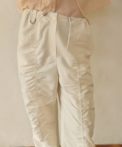NYLON STRING JOGGER PANTS [ кремовый ]
