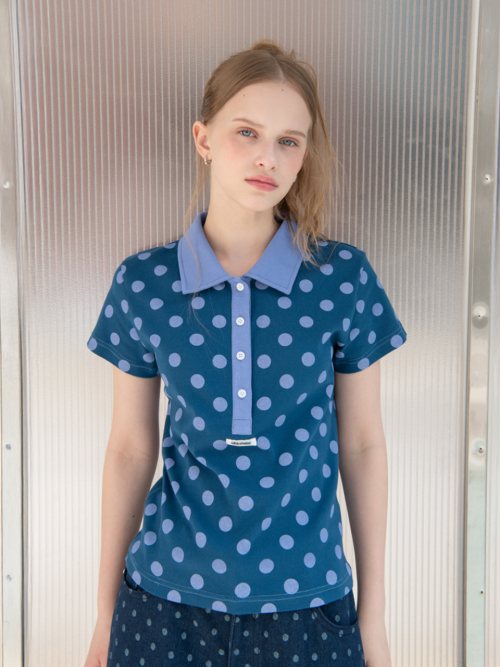 DOT PK T-SHIRT, BLUE