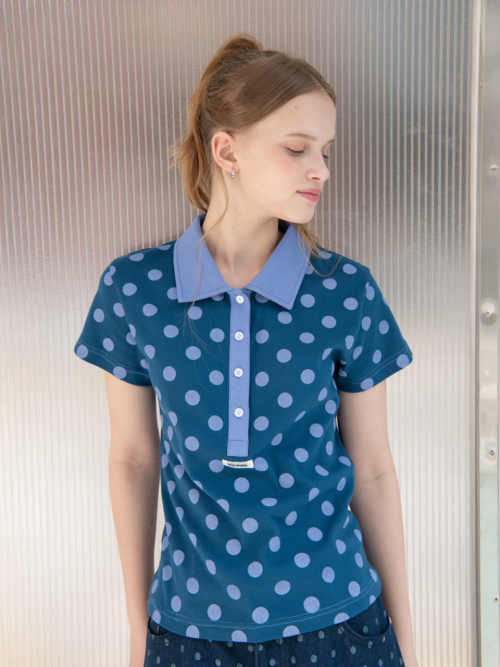 DOT PK T-SHIRT, BLUE