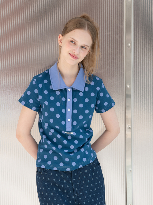DOT PK T-SHIRT, BLUE