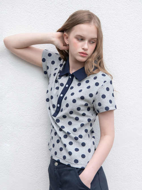 DOT PK T-SHIRT, MELANGE