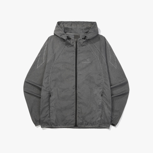 Легкая куртка Garment Dying Running Woven Grey