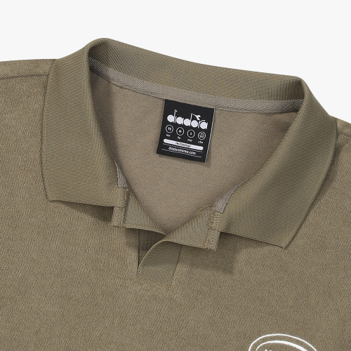 Махровое поло с коротким рукавом KHAKI