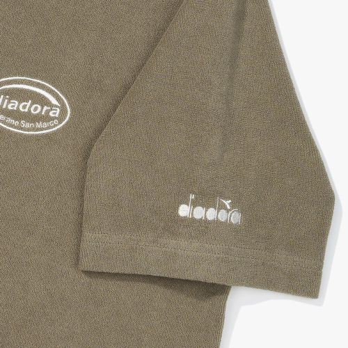 Махровое поло с коротким рукавом KHAKI